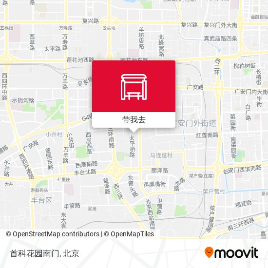 首科花园南门地图
