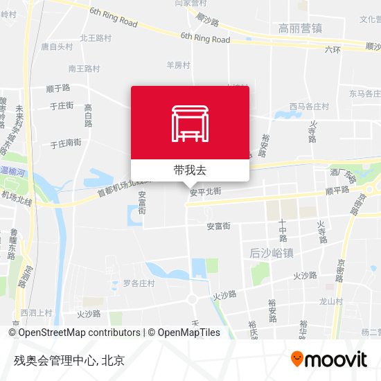 残奥会管理中心地图