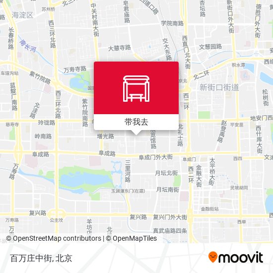 百万庄中街地图