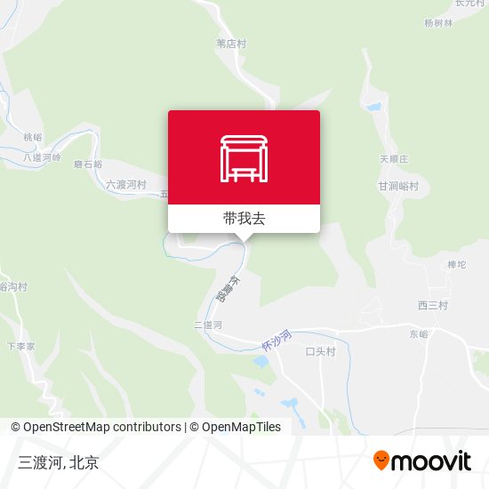 三渡河地图