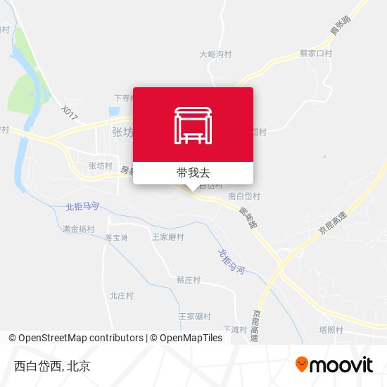 西白岱西地图