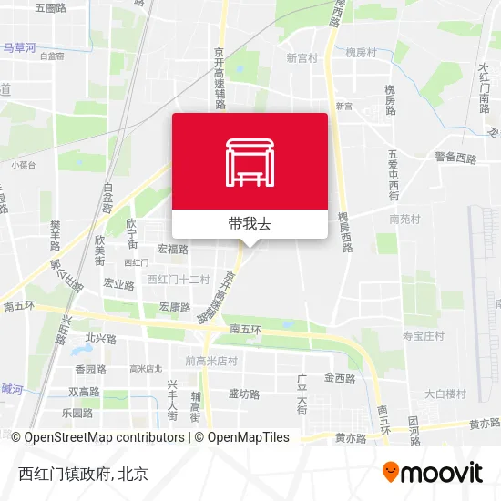 西红门镇政府地图