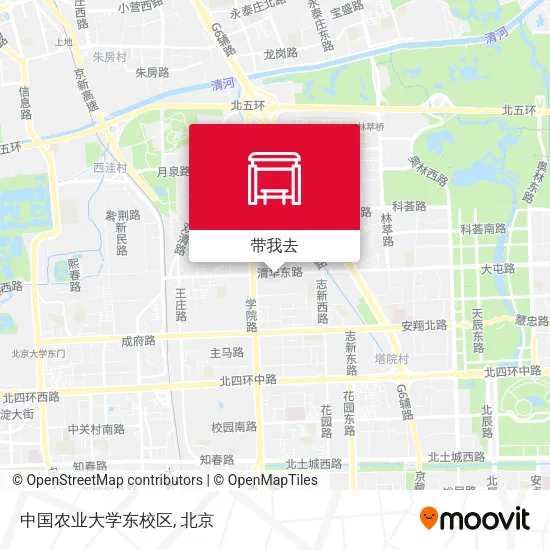 中国农业大学东校区地图