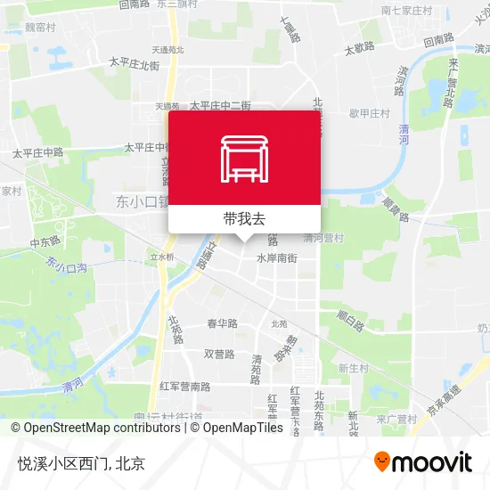 悦溪小区西门地图