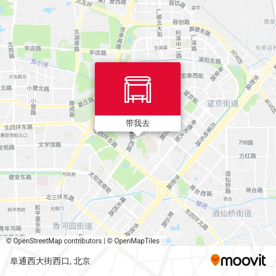 阜通西大街西口地图