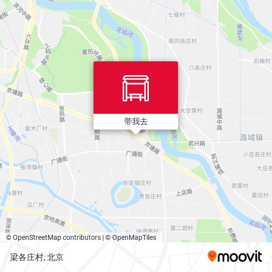 梁各庄村地图