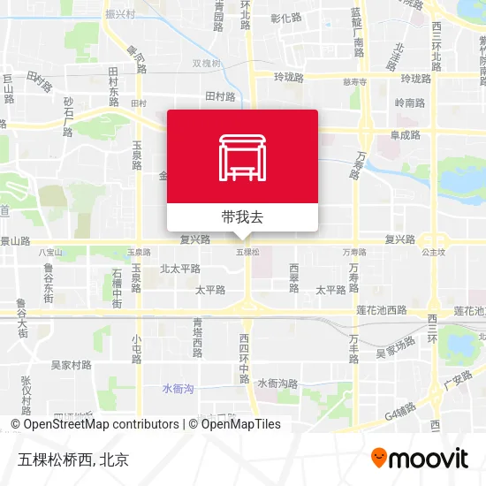 五棵松桥西地图