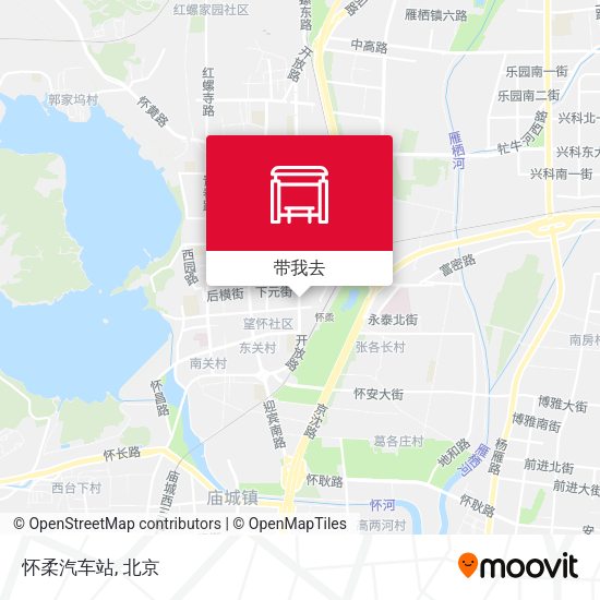 怀柔汽车站地图