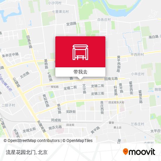 流星花园北门地图