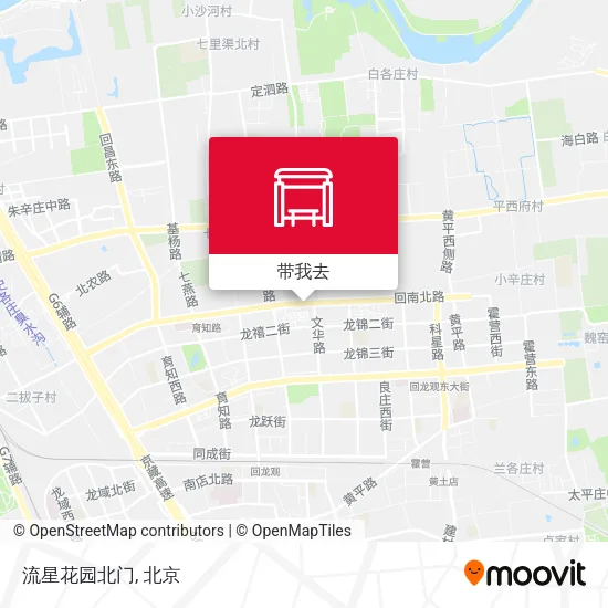 流星花园北门地图