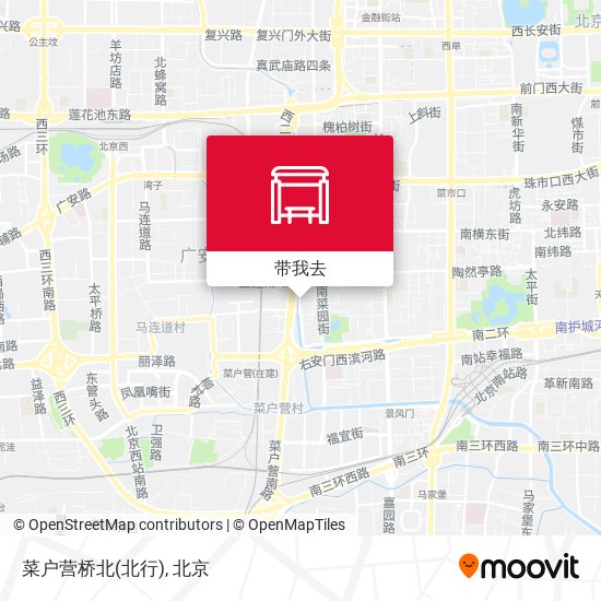 菜户营桥北(北行)地图
