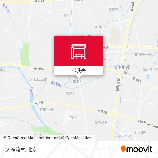 大东流村地图