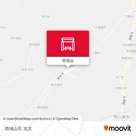 西域山庄地图