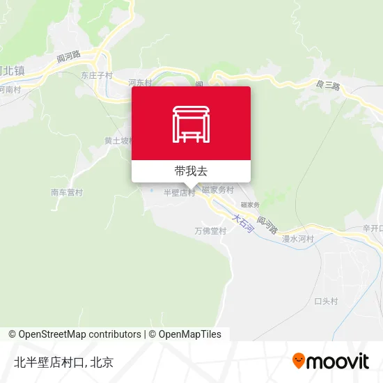 北半壁店村口地图