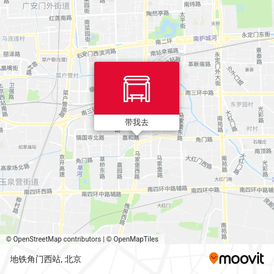 地铁角门西站地图