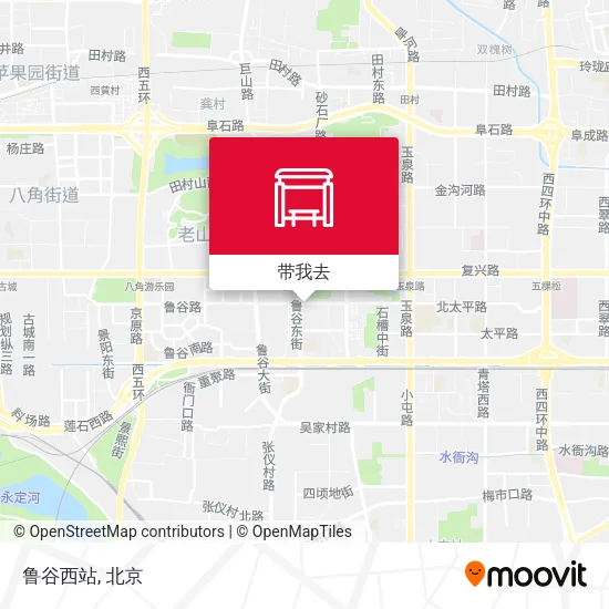 鲁谷西站地图