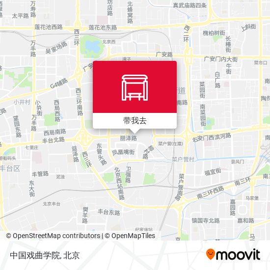 中国戏曲学院地图