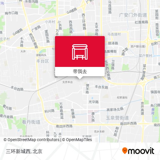 三环新城西地图