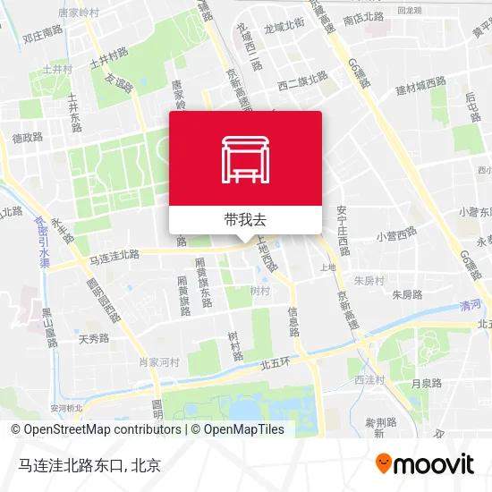 马连洼北路东口地图