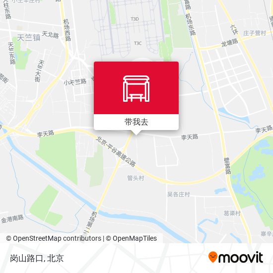 岗山路口地图