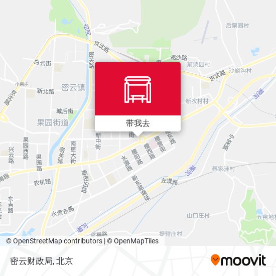 密云财政局地图