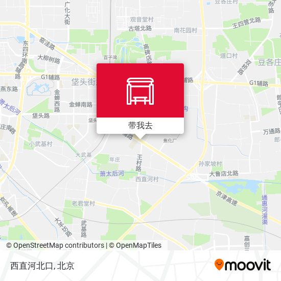 西直河北口地图