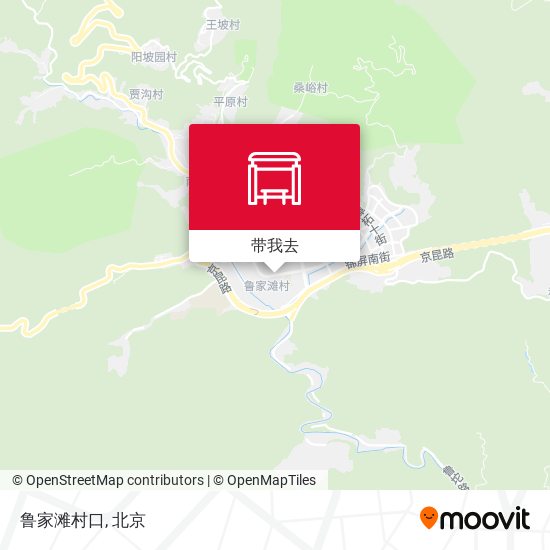 鲁家滩村口地图