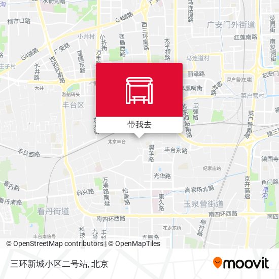 三环新城小区二号站地图