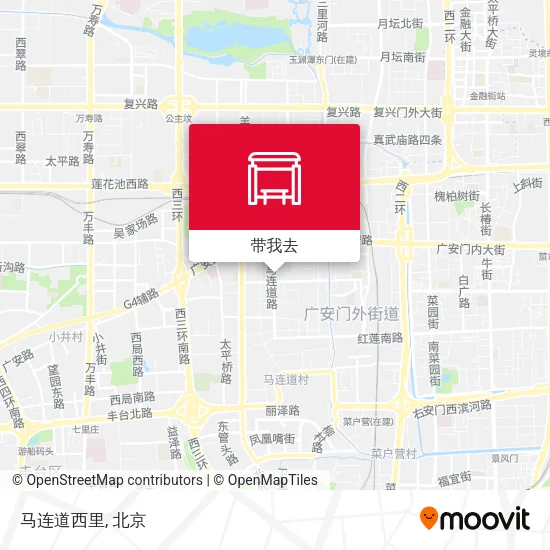 马连道西里地图