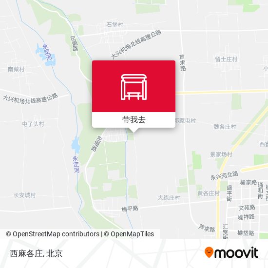 西麻各庄地图