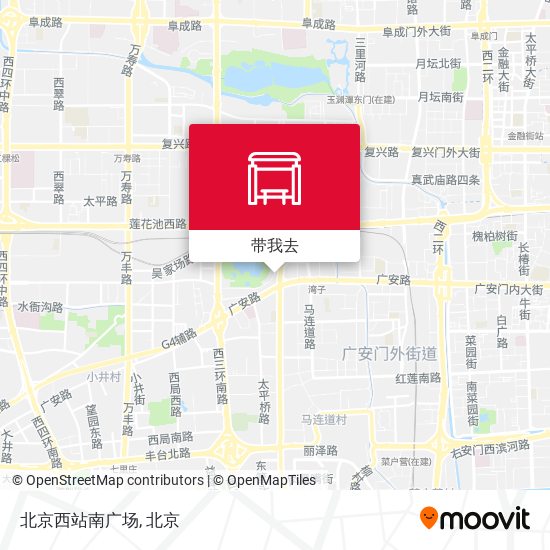 北京西站南广场地图