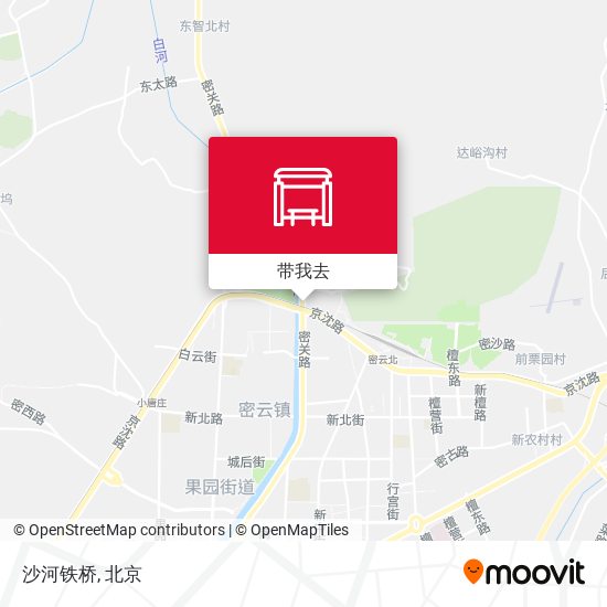 沙河铁桥地图