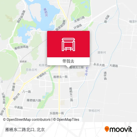 雁栖东二路北口地图