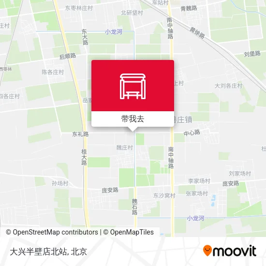 大兴半壁店北站地图