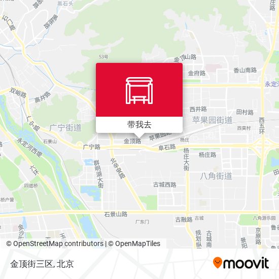 金顶街三区地图