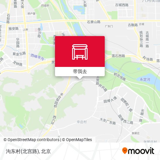 沟东村(北宫路)地图
