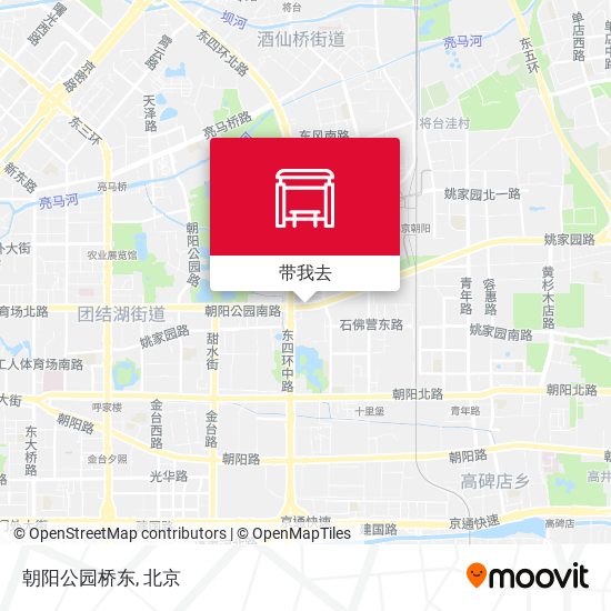 朝阳公园桥东地图