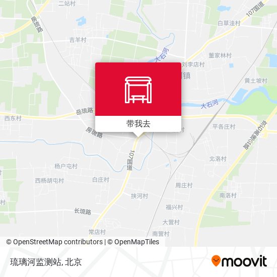 琉璃河监测站地图