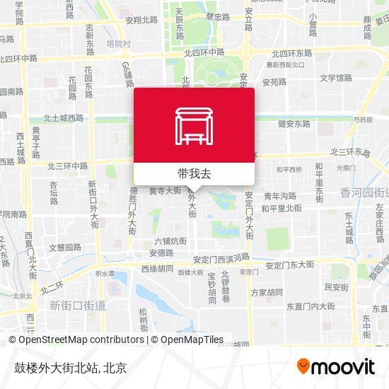鼓楼外大街北站地图