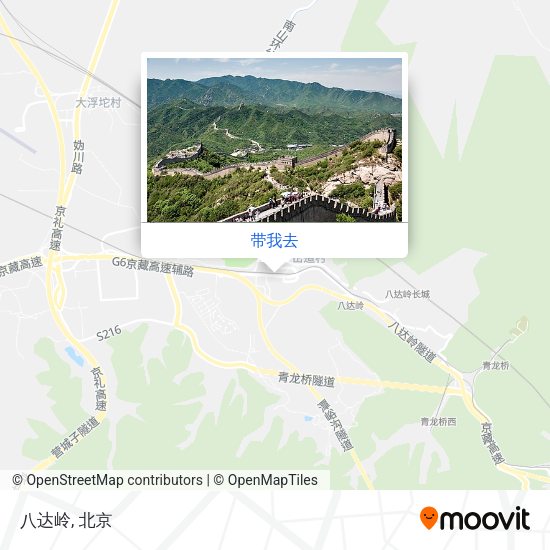 八达岭地图
