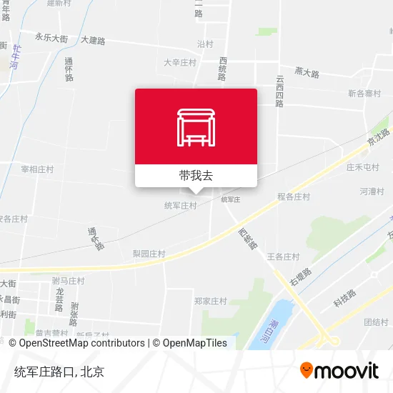统军庄路口地图