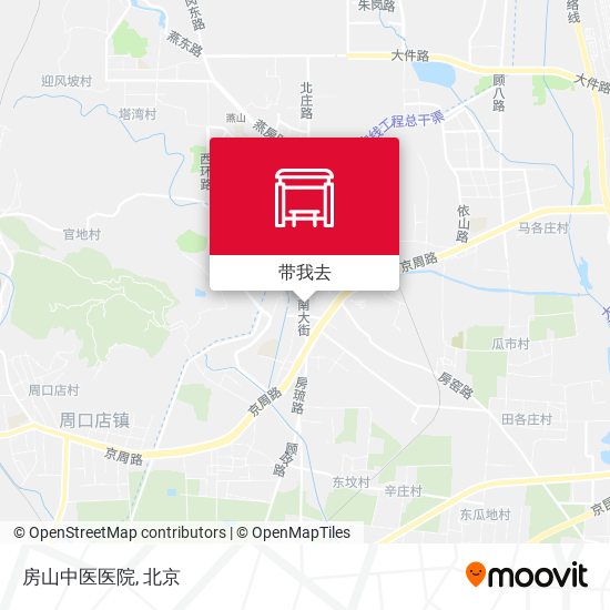 房山中医医院地图