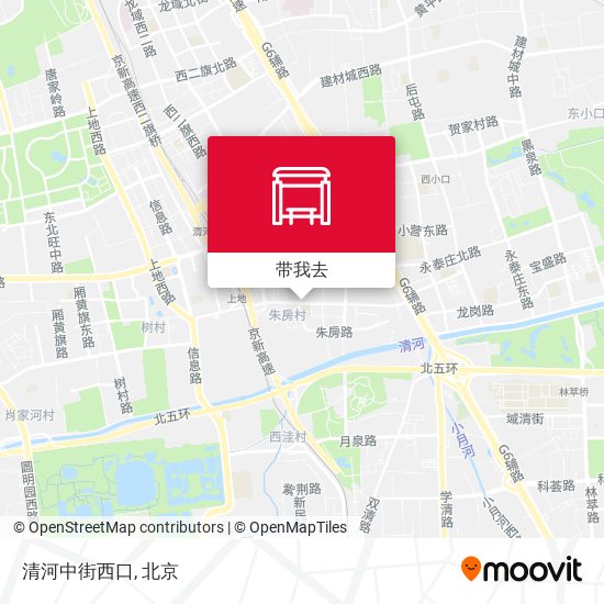 清河中街西口地图