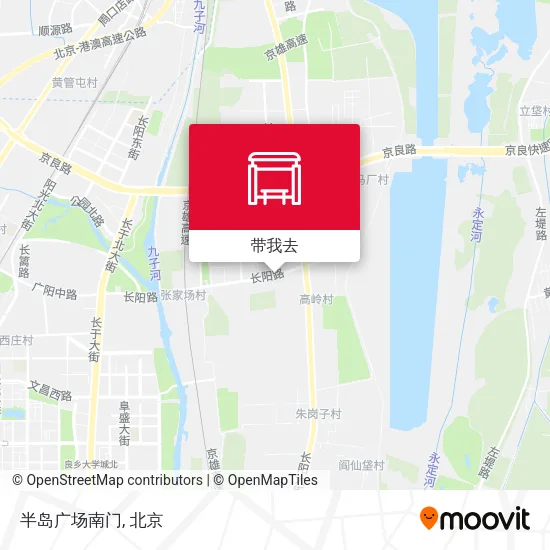 半岛广场南门地图