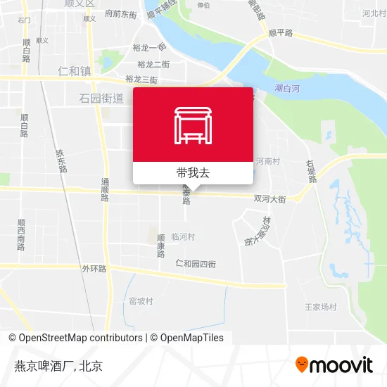 燕京啤酒厂地图