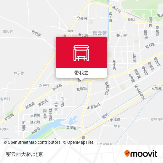 密云西大桥地图