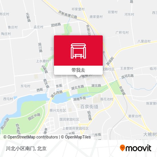 川北小区南门地图
