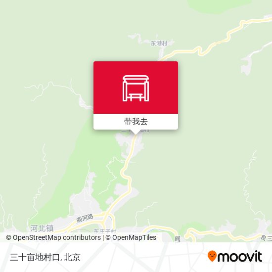 三十亩地村口地图