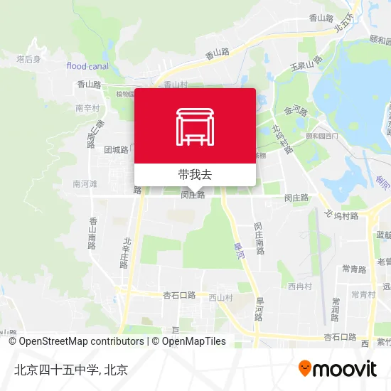 北京四十五中学地图