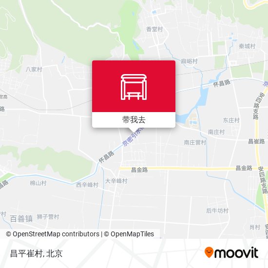昌平崔村地图